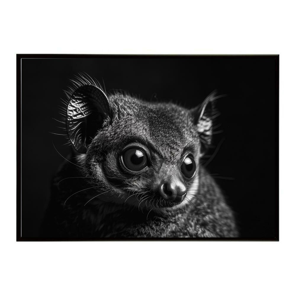 Bushbaby ガラゴ ブッシュベイビー サバンナ アフリカ 草原 自然 ネイチャー 動物 アニマル 野生動物 写真ポスター インテリア おしゃれ プリントポスター フォト シンプル お洒落 特大 大きい/lh-poster-6243