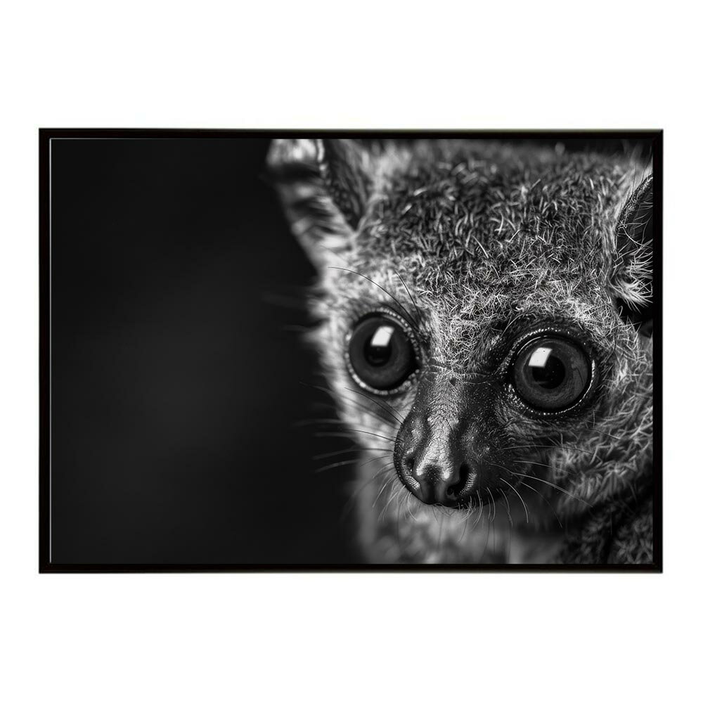 Bushbaby ガラゴ ブッシュベイビー サバンナ アフリカ 草原 自然 ネイチャー 動物 アニマル 野生動物 写真ポスター インテリア おしゃれ プリントポスター フォト シンプル お洒落 特大 大きい/lh-poster-6244