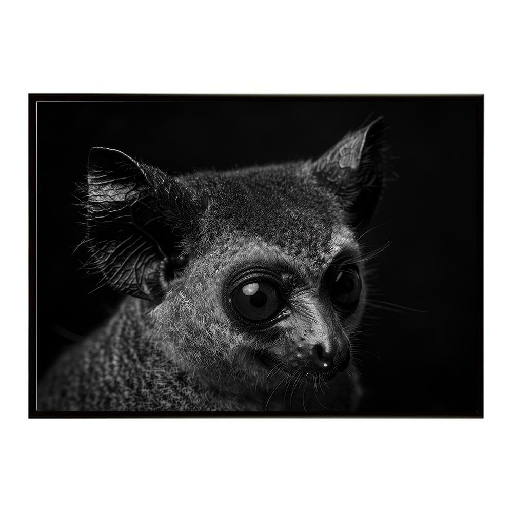 Bushbaby ガラゴ ブッシュベイビー サバンナ アフリカ 草原 自然 ネイチャー 動物 アニマル 野生動物 写真ポスター インテリア おしゃれ プリントポスター フォト シンプル お洒落 特大 大きい/lh-poster-6248