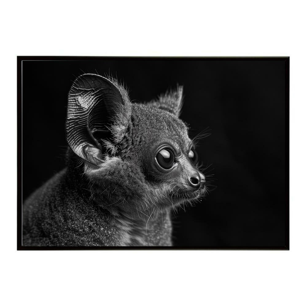 Bushbaby ガラゴ ブッシュベイビー サバンナ アフリカ 草原 自然 ネイチャー 動物 アニマル 野生動物 写真ポスター インテリア おしゃれ プリントポスター フォト シンプル お洒落 特大 大きい/lh-poster-6250