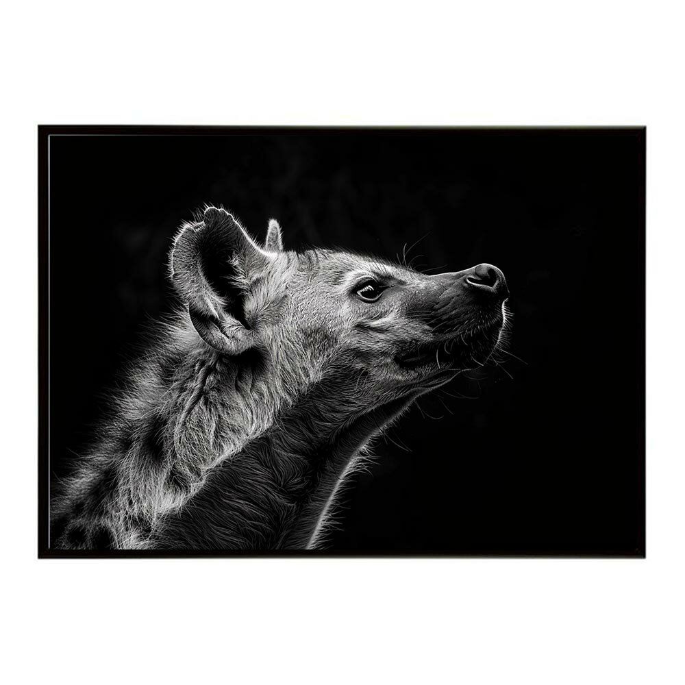 Hyena ハイエナ ヒヒ サバンナ アフリカ 草原 自然 ネイチャー 動物 アニマル 野生動物 写真 犬 コヨーテポスター インテリア おしゃれ プリントポスター フォト シンプル お洒落 特大 大きい/lh-poster-6581