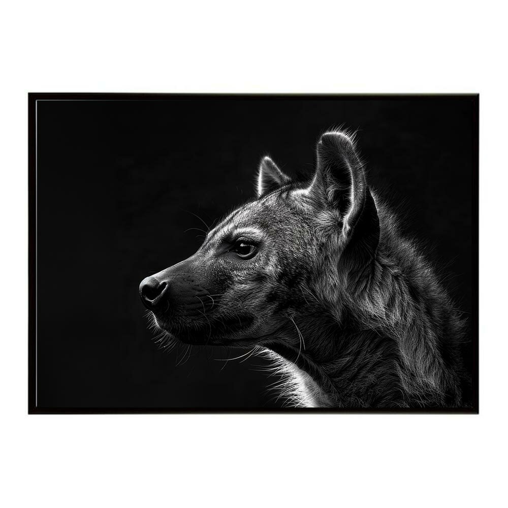Hyena ハイエナ ヒヒ サバンナ アフリカ 草原 自然 ネイチャー 動物 アニマル 野生動物 写真 犬 コヨーテポスター インテリア おしゃれ プリントポスター フォト シンプル お洒落 特大 大きい/lh-poster-6616