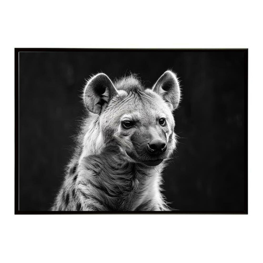Hyena ハイエナ ヒヒ サバンナ アフリカ 草原 自然 ネイチャー 動物 アニマル 野生動物 写真 犬 コヨーテポスター インテリア おしゃれ プリントポスター フォト シンプル お洒落 特大 大きい/lh-poster-6625