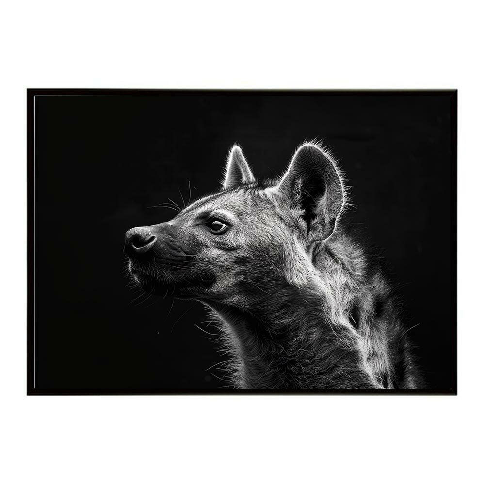 Hyena ハイエナ ヒヒ サバンナ アフリカ 草原 自然 ネイチャー 動物 アニマル 野生動物 写真 犬 コヨーテポスター インテリア おしゃれ プリントポスター フォト シンプル お洒落 特大 大きい/lh-poster-6638