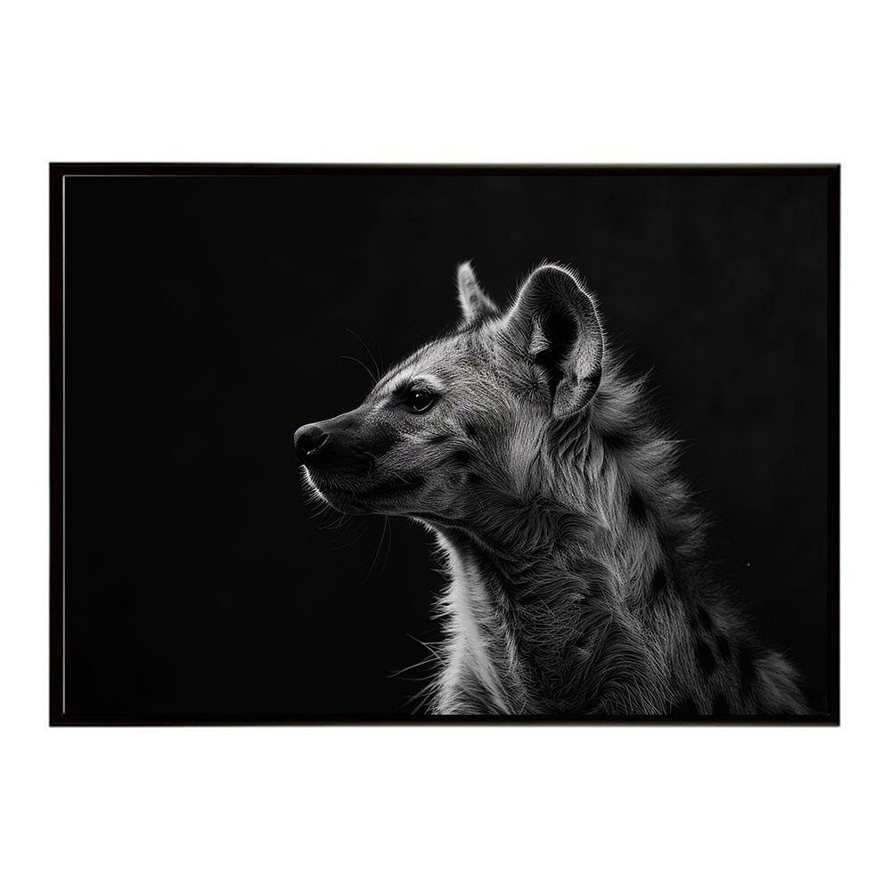 Hyena ハイエナ ヒヒ サバンナ アフリカ 草原 自然 ネイチャー 動物 アニマル 野生動物 写真 犬 コヨーテポスター インテリア おしゃれ プリントポスター フォト シンプル お洒落 特大 大きい/lh-poster-6643