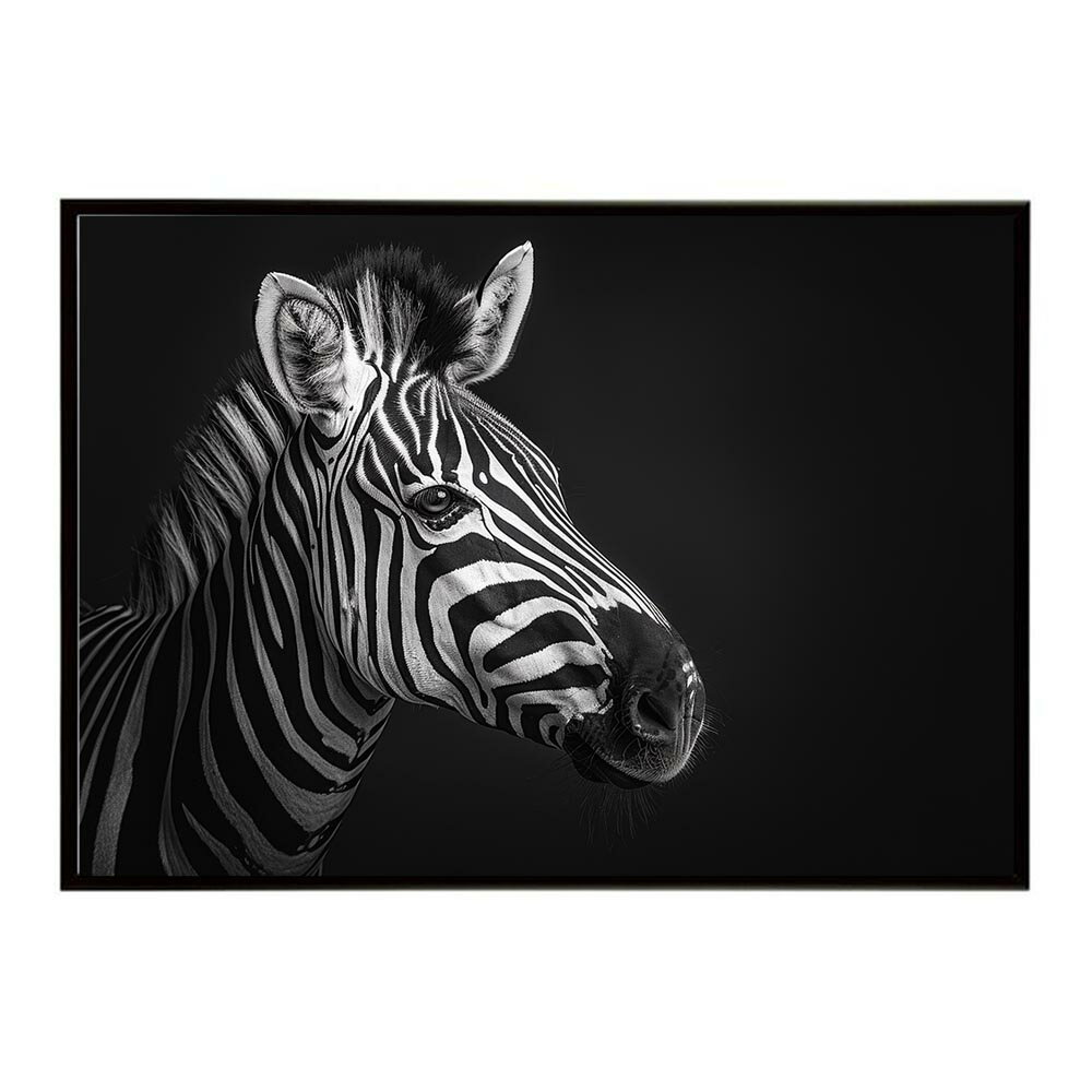 Rakuten - Zebra シマウマ ゼブラ サバンナ アフリカ 草原 自然 ネイチャー 動物 アニマル 野生動物 写真 馬ポスター インテリア おしゃれ プリントポスター フォト シンプル お洒落 特大 大きい/lh-poster-7100