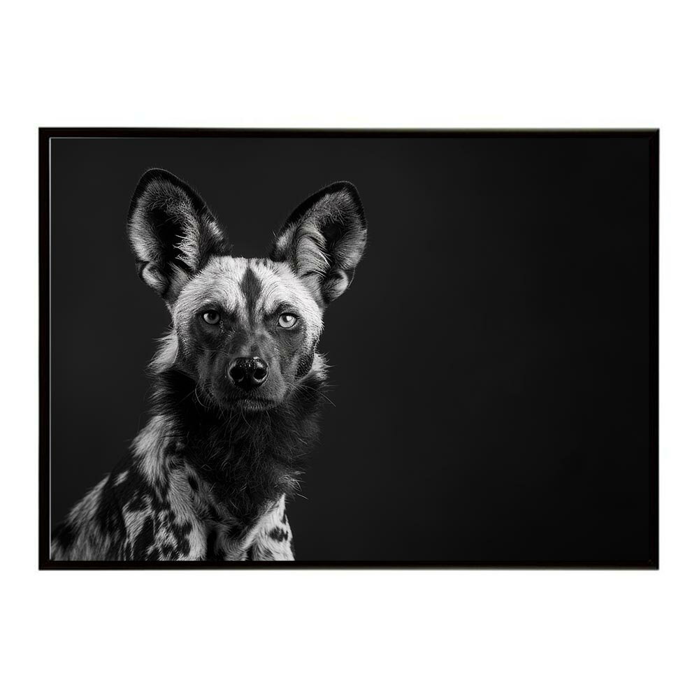 African wild dog アフリカンワイルドドック リカオン コヨーテ 犬 ハイエナ サバンナ アフリカ 草原 自然 ネイチャー 動物 アニマル 野生動物 写真ポスター インテリア おしゃれ プリントポスター フォト シンプル お洒落 特大 大きい/lh-poster-7239