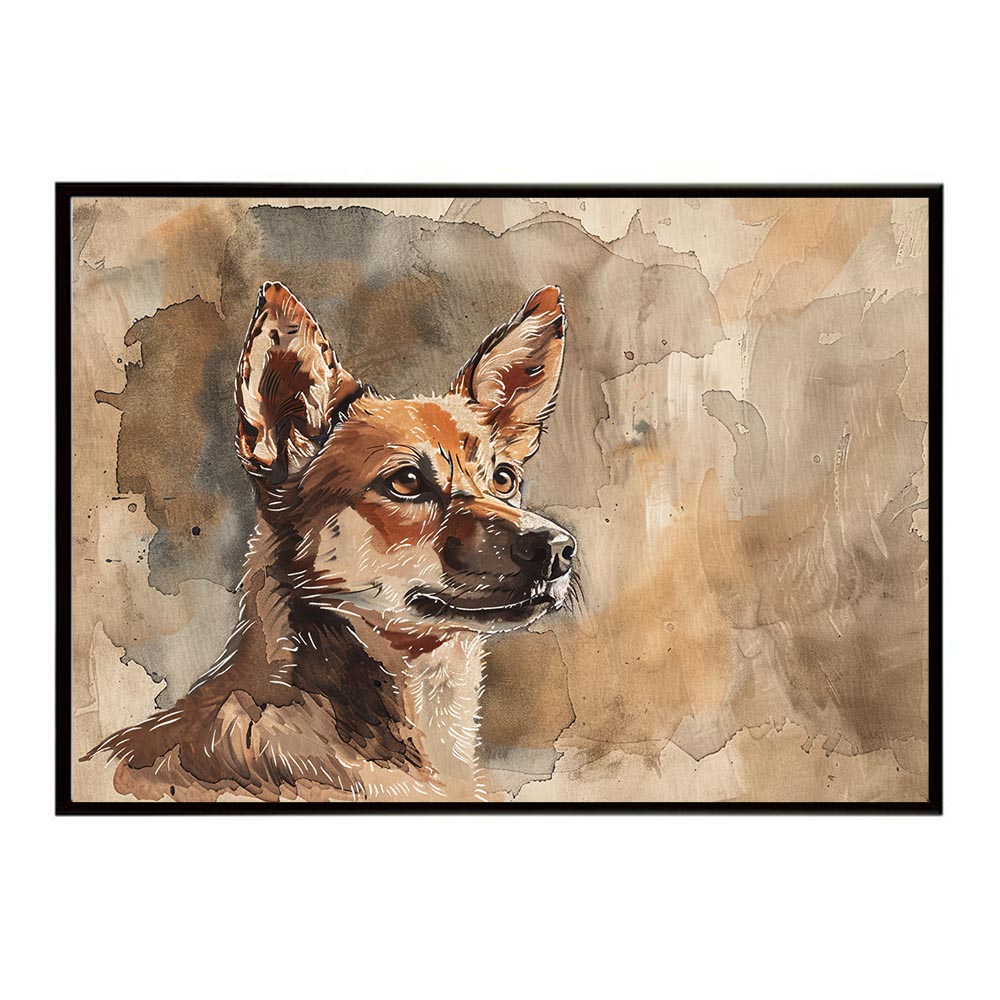 犬 ドッグ 愛犬 水彩画 イラスト ポスター 用紙とサイズが選べる インテリア おしゃれ 可愛い 絵画 プリントポスター フォト オシャレ アート モダン シンプル お洒落 特大 大きい