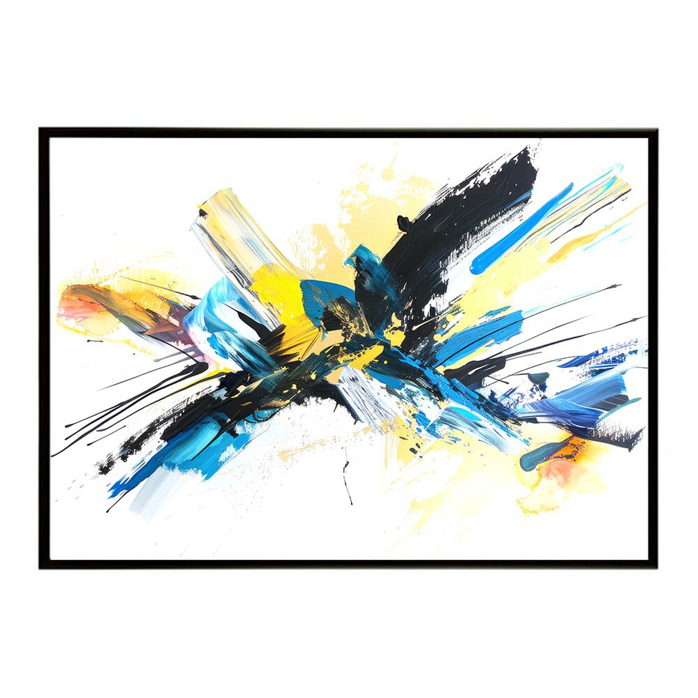 Rakuten - カラフルインクアート 絵画風 ペンキ 筆 ポスター 用紙とサイズが選べる インテリア おしゃれ プリントポスター フォト オシャレ 北欧 ペインティング カラフル お洒落 a0 a1 a2 a3 a4 b0 b1 b2 b3 b4 特大 大きい【lh-poster-7785】