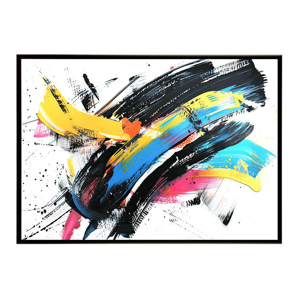 カラフルインクアート 絵画風 ペンキ 筆 ポスター 用紙とサイズが選べる インテリア おしゃれ プリントポスター フォト オシャレ 北欧 ペインティング カラフル お洒落 a0 a1 a2 a3 a4 b0 b1 b2 b3 b4 特大 大きい【lh-poster-7804】