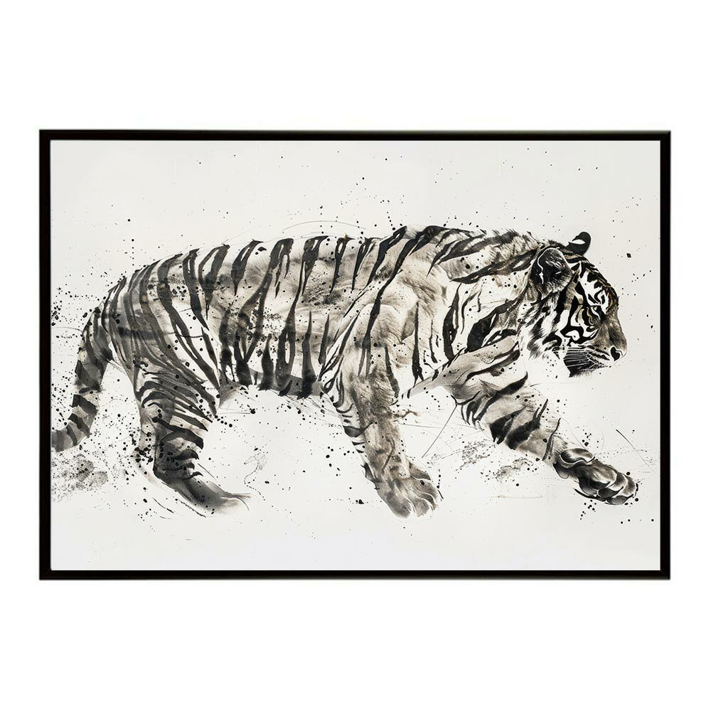 トラ 虎 猛虎 掛け軸 浮世絵 絵画 動物 タイガートラ 虎 猛虎 掛け軸 浮世絵 絵画 動物 タイガーポスター 用紙とサイズが選べる インテリア おしゃれ プリントポスター フォト オシャレ アート モダン シンプル お洒落 【lh-poster-7953】