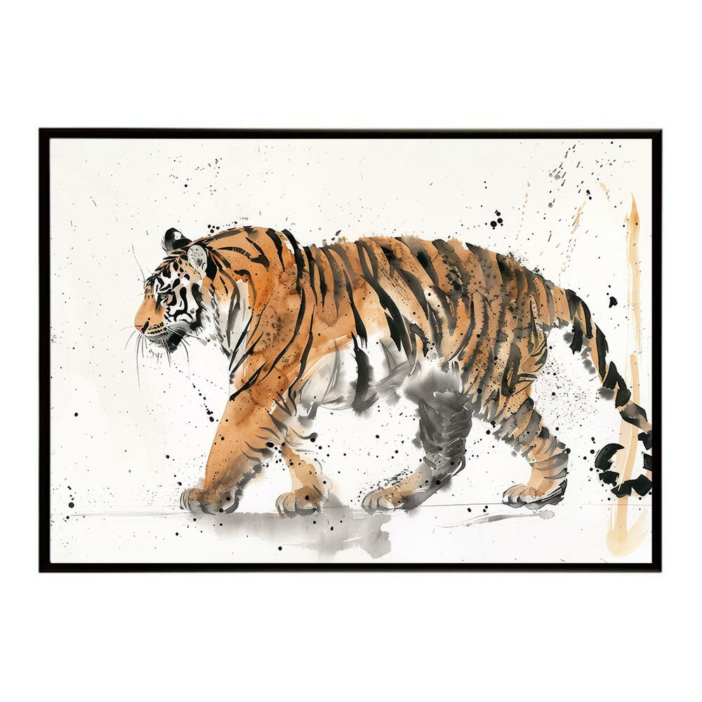 トラ 虎 猛虎 掛け軸 浮世絵 絵画 動物 タイガートラ 虎 猛虎 掛け軸 浮世絵 絵画 動物 タイガーポスター 用紙とサイズが選べる インテリア おしゃれ プリントポスター フォト オシャレ アート モダン シンプル お洒落 【lh-poster-7954】