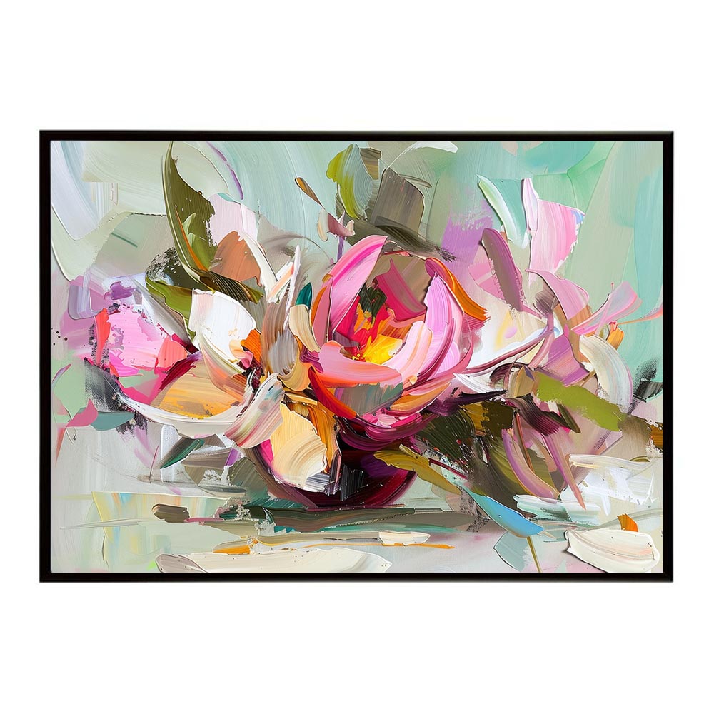 アーティスティックフラワー ポスター お花 絵画 アートフラワー ブーケ 油絵 水彩画 ペンキ 用紙とサイズが選べる インテリア おしゃれ プリントポスター フォト a0 a1 a2 a3 a4 b0 b1 b2 b3 b4 特大 大きい【lh-poster-8065】