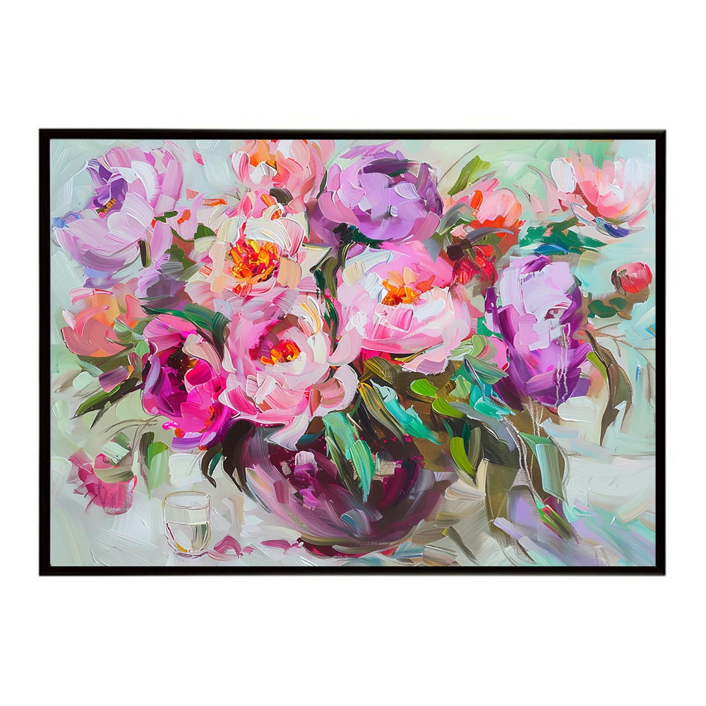 アーティスティックフラワー ポスター お花 絵画 アートフラワー ブーケ 油絵 水彩画 ペンキ 用紙とサイズが選べる インテリア おしゃれ プリントポスター フォト a0 a1 a2 a3 a4 b0 b1 b2 b3 b4 特大 大きい【lh-poster-8068】