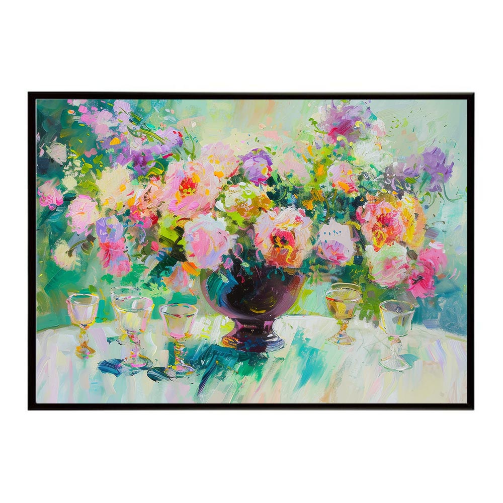 アーティスティックフラワー ポスター お花 絵画 アートフラワー ブーケ 油絵 水彩画 ペンキ 用紙とサイズが選べる インテリア おしゃれ プリントポスター フォト a0 a1 a2 a3 a4 b0 b1 b2 b3 b4 特大 大きい【lh-poster-8072】