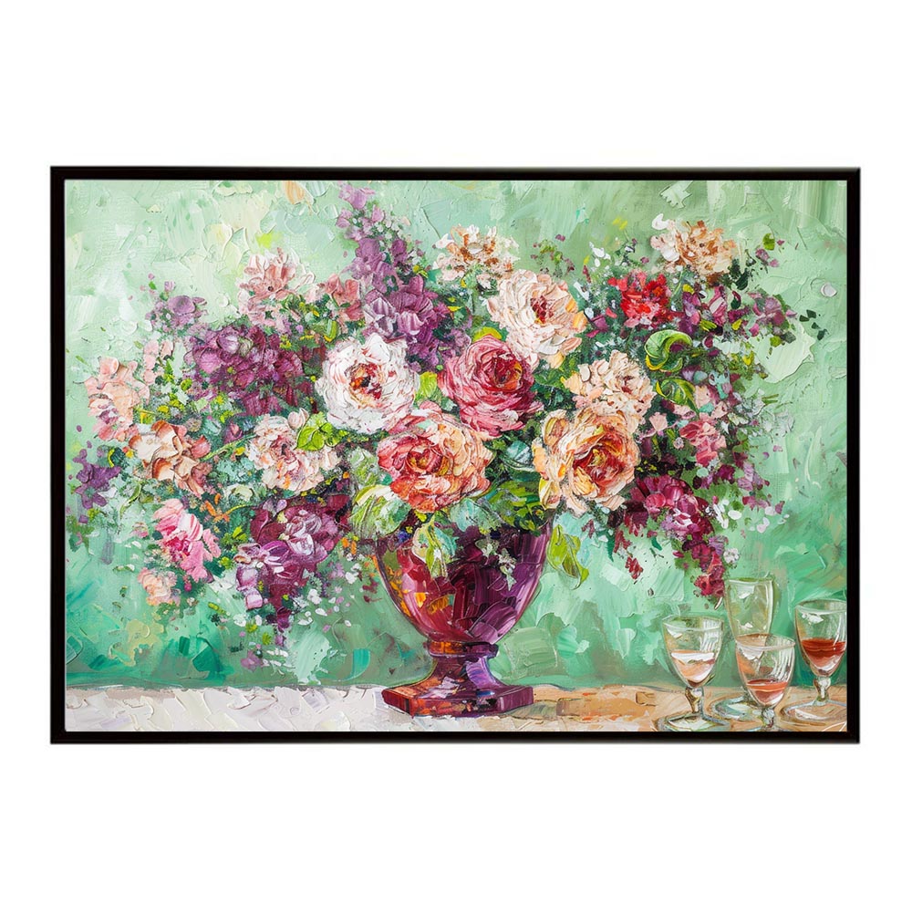 アーティスティックフラワー ポスター お花 絵画 アートフラワー ブーケ 油絵 水彩画 ペンキ 用紙とサイズが選べる インテリア おしゃれ プリントポスター フォト a0 a1 a2 a3 a4 b0 b1 b2 b3 b4 特大 大きい【lh-poster-8074】