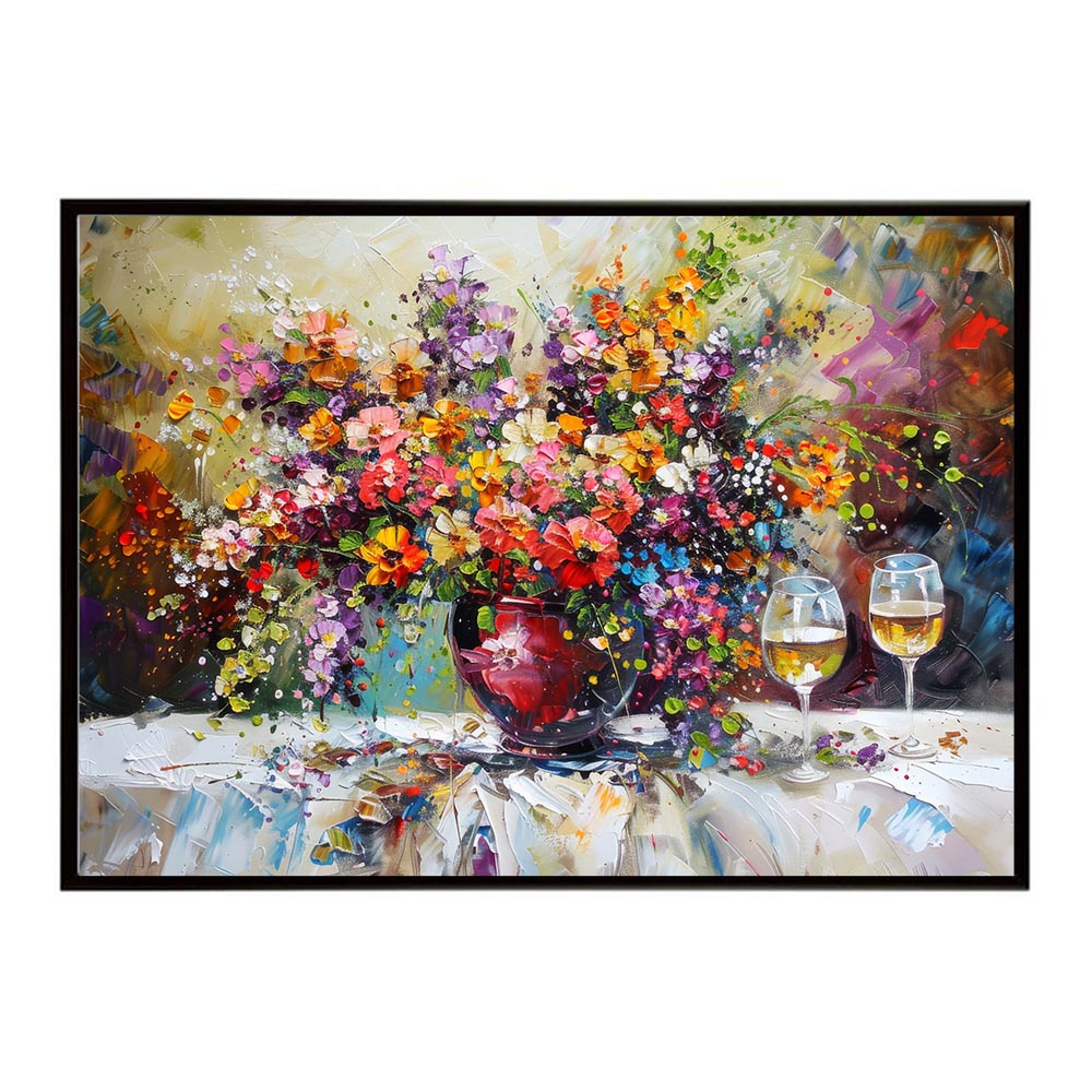 アーティスティックフラワー ポスター お花 絵画 アートフラワー ブーケ 油絵 水彩画 ペンキ 用紙とサイズが選べる インテリア おしゃれ プリントポスター フォト a0 a1 a2 a3 a4 b0 b1 b2 b3 b4 特大 大きい【lh-poster-8077】