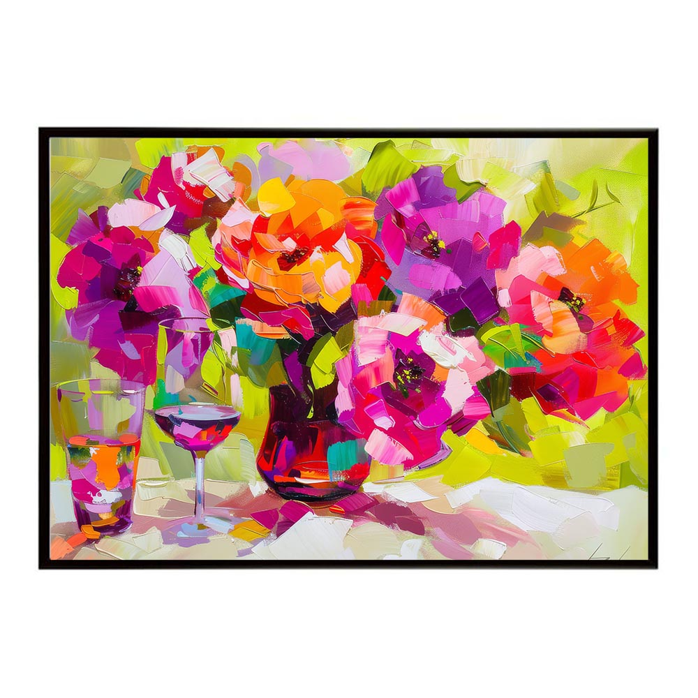 アーティスティックフラワー ポスター お花 絵画 アートフラワー ブーケ 油絵 水彩画 ペンキ 用紙とサイズが選べる インテリア おしゃれ プリントポスター フォト a0 a1 a2 a3 a4 b0 b1 b2 b3 b4 特大 大きい【lh-poster-8088】
