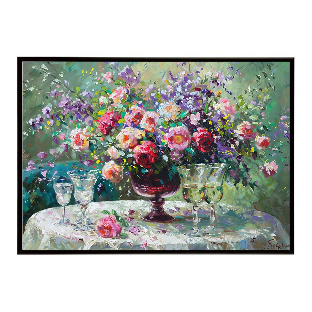 アーティスティックフラワー ポスター お花 絵画 アートフラワー ブーケ 油絵 水彩画 ペンキ 用紙とサイズが選べる インテリア おしゃれ プリントポスター フォト a0 a1 a2 a3 a4 b0 b1 b2 b3 b4 特大 大きい【lh-poster-8101】