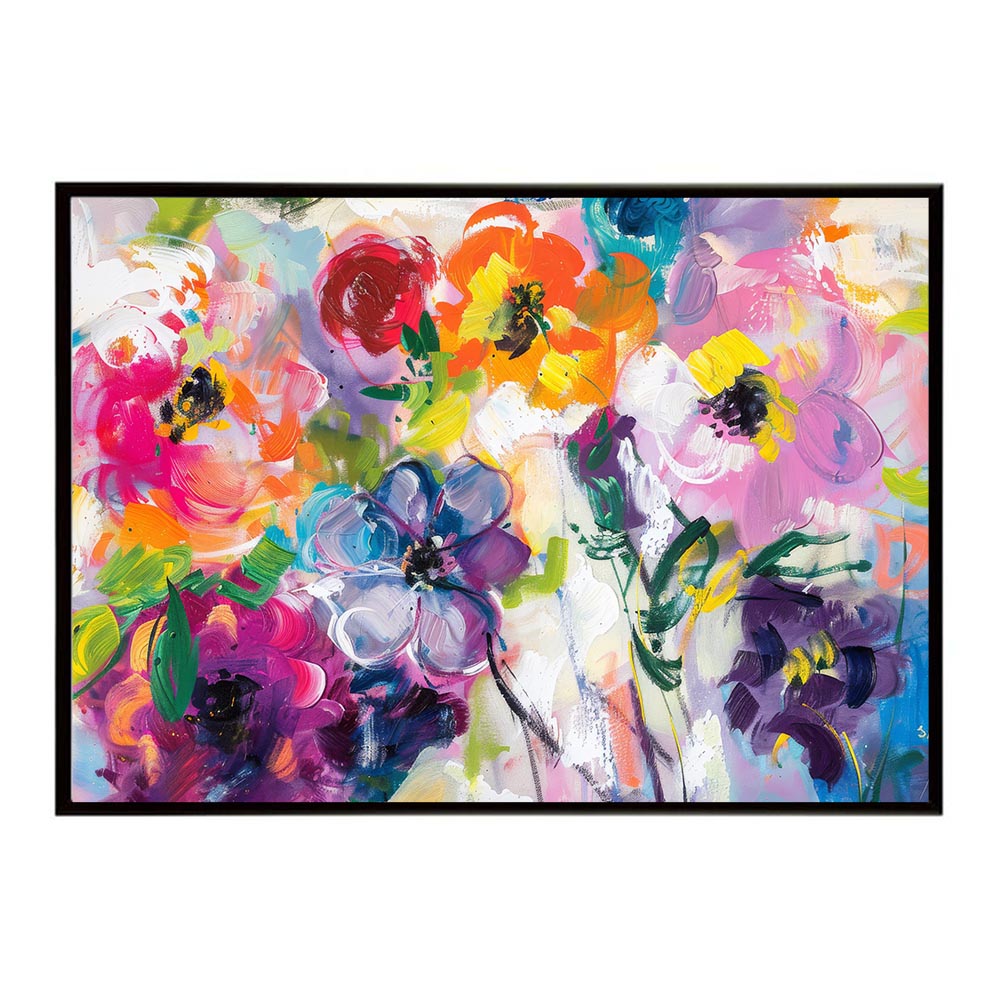 アーティスティックフラワー ポスター お花 絵画 アートフラワー ブーケ 油絵 水彩画 ペンキ 用紙とサイズが選べる インテリア おしゃれ プリントポスター フォト a0 a1 a2 a3 a4 b0 b1 b2 b3 b4 特大 大きい【lh-poster-8117】