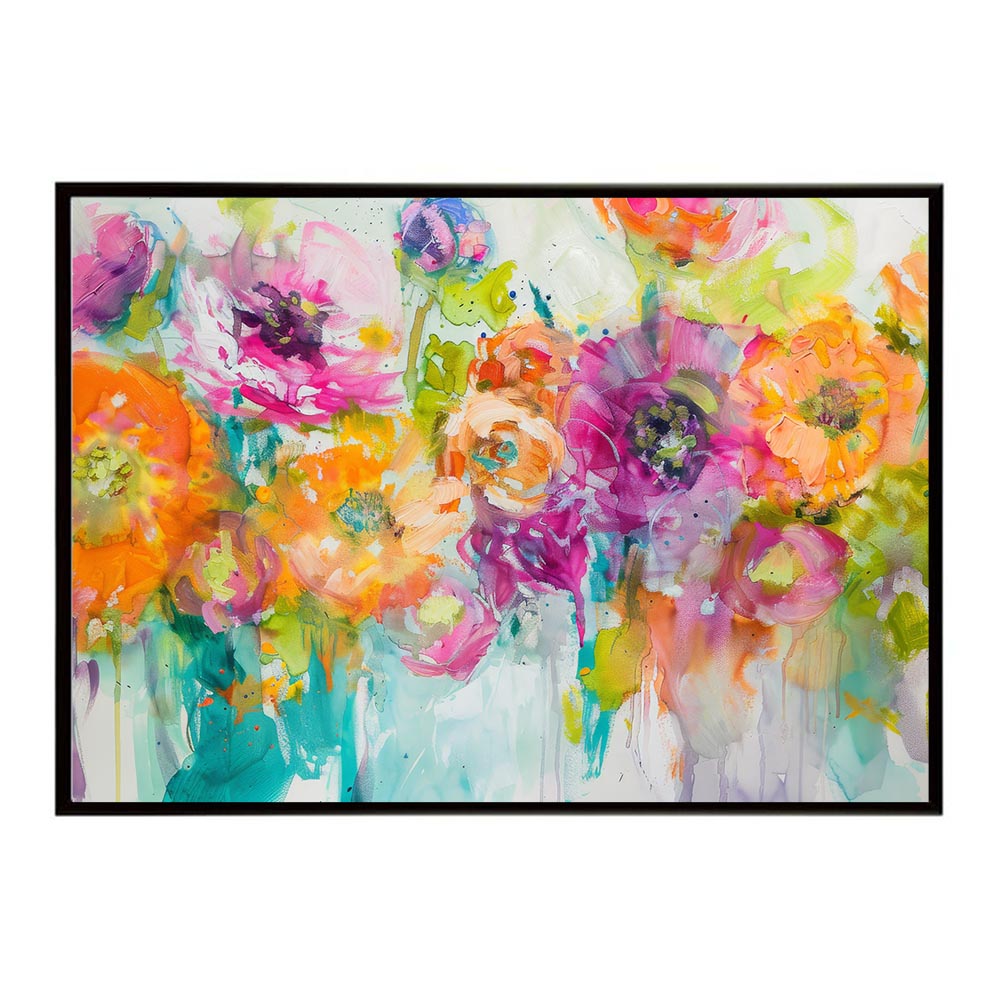 アーティスティックフラワー ポスター お花 絵画 アートフラワー ブーケ 油絵 水彩画 ペンキ 用紙とサイズが選べる インテリア おしゃれ プリントポスター フォト a0 a1 a2 a3 a4 b0 b1 b2 b3 b4 特大 大きい【lh-poster-8124】