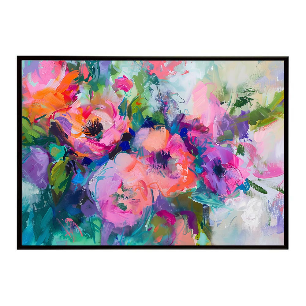 アーティスティックフラワー ポスター お花 絵画 アートフラワー ブーケ 油絵 水彩画 ペンキ 用紙とサイズが選べる インテリア おしゃれ プリントポスター フォト a0 a1 a2 a3 a4 b0 b1 b2 b3 b4 特大 大きい【lh-poster-8127】