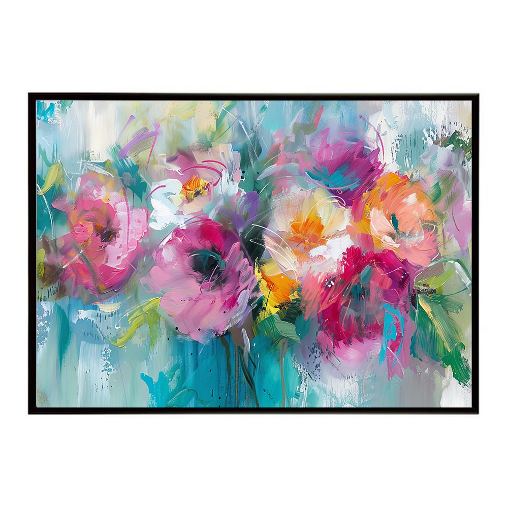 アーティスティックフラワー ポスター お花 絵画 アートフラワー ブーケ 油絵 水彩画 ペンキ 用紙とサイズが選べる インテリア おしゃれ プリントポスター フォト a0 a1 a2 a3 a4 b0 b1 b2 b3 b4 特大 大きい【lh-poster-8130】