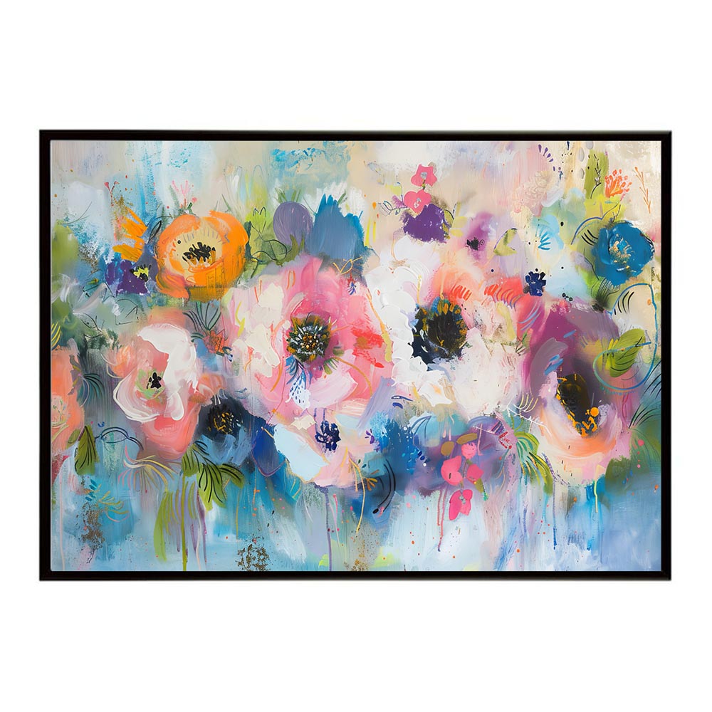 アーティスティックフラワー ポスター お花 絵画 アートフラワー ブーケ 油絵 水彩画 ペンキ 用紙とサイズが選べる インテリア おしゃれ プリントポスター フォト a0 a1 a2 a3 a4 b0 b1 b2 b3 b4 特大 大きい【lh-poster-8138】
