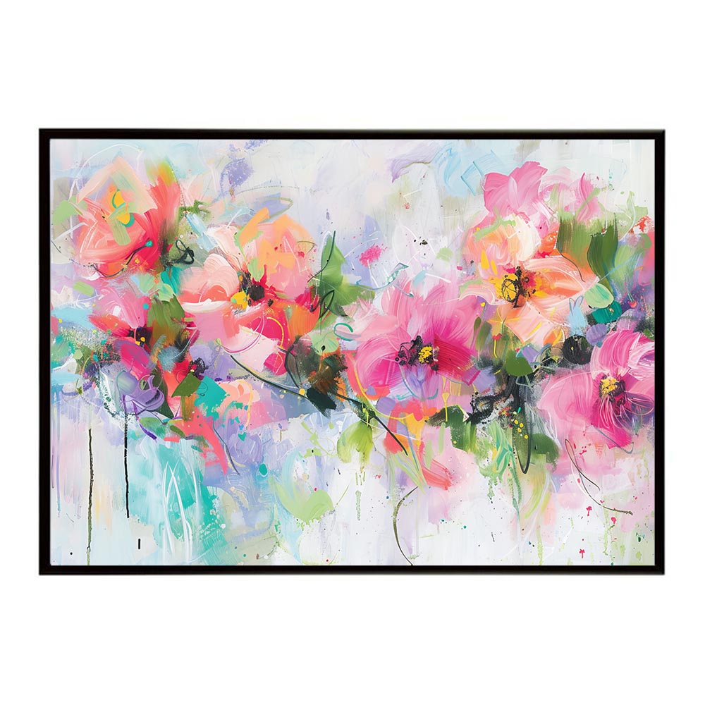 アーティスティックフラワー ポスター お花 絵画 アートフラワー ブーケ 油絵 水彩画 ペンキ 用紙とサイズが選べる インテリア おしゃれ プリントポスター フォト a0 a1 a2 a3 a4 b0 b1 b2 b3 b4 特大 大きい【lh-poster-8149】