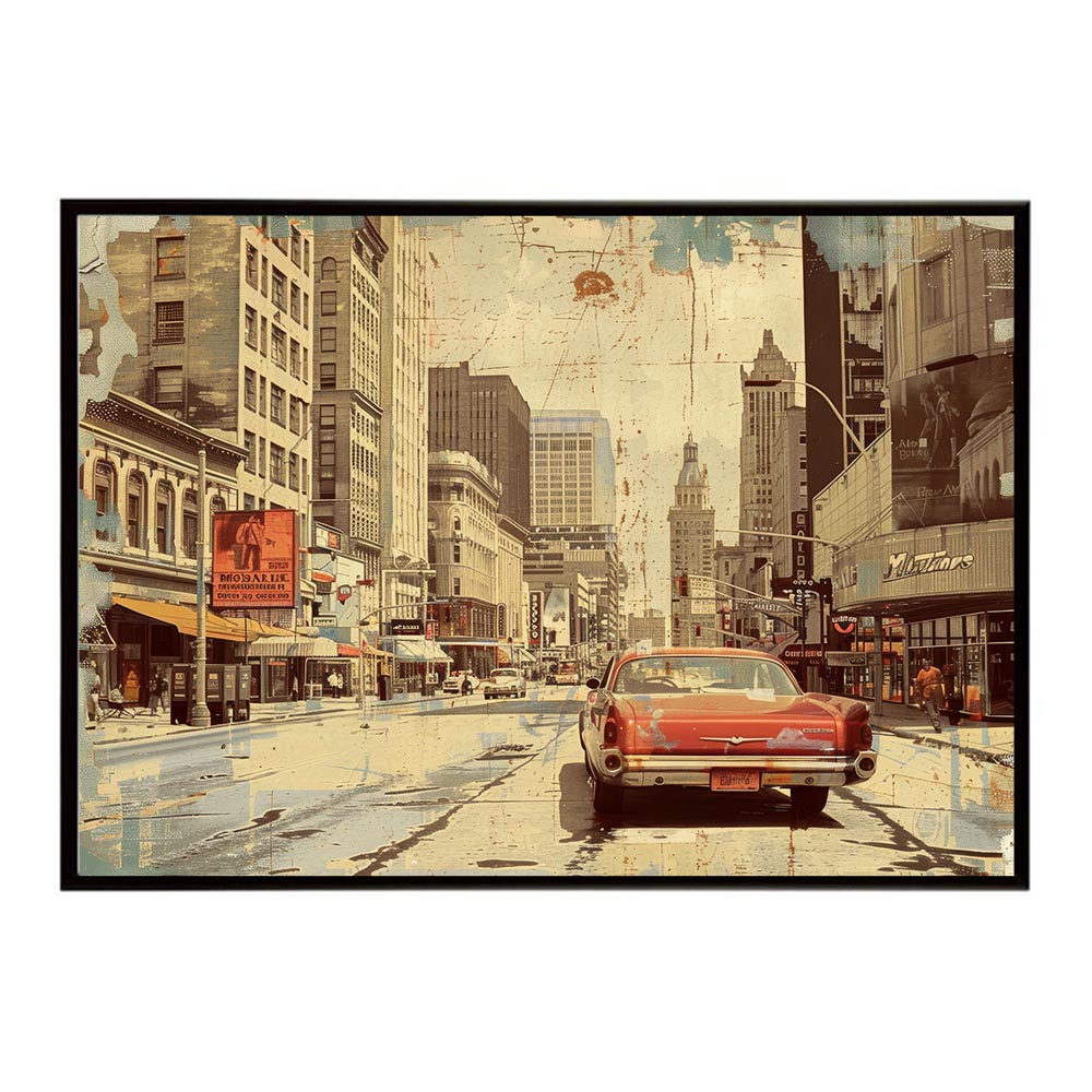 コンセプトアート レトロ アメリカ アメリカン ダイナー 1980 1970 1960 ポスター インテリア ネガ フィルム シャビー 古い アーカイブ おしゃれ プリントポスター フォト オシャレ アート モダン 【lh-poster-8194】