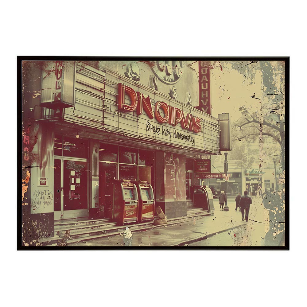 コンセプトアート レトロ アメリカ アメリカン ダイナー 1980 1970 1960 ポスター インテリア ネガ フィルム シャビー 古い アーカイブ おしゃれ プリントポスター フォト オシャレ アート モダン 【lh-poster-8431】