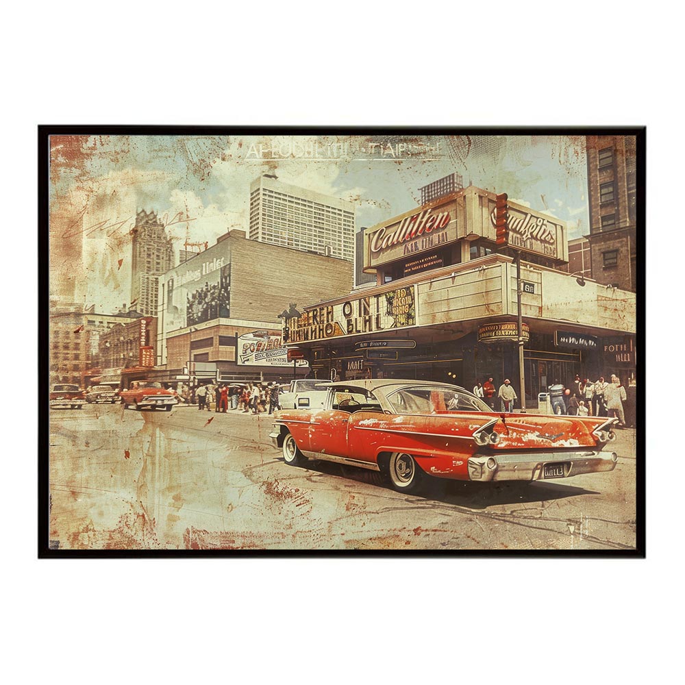 Rakuten - コンセプトアート レトロ アメリカ アメリカン ダイナー 1980 1970 1960 ポスター インテリア ネガ フィルム シャビー 古い アーカイブ おしゃれ プリントポスター フォト オシャレ アート モダン 【lh-poster-8560】