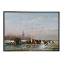 世界の古い絵画 レトロポスター デジタルリマスターA Frozen Waterway With Skaters By A Refreshment Stall インテリア a0 a1 a2 a3 a4 b4 b0 b1 b2 b3作品 油絵 水彩画 おしゃれ モダン シンプル お洒落【bn-poster-2527】
