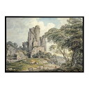 世界の古い絵画 レトロポスター デジタルリマスターA view of a ruined castle インテリア a0 a1 a2 a3 a4 b4 b0 b1...