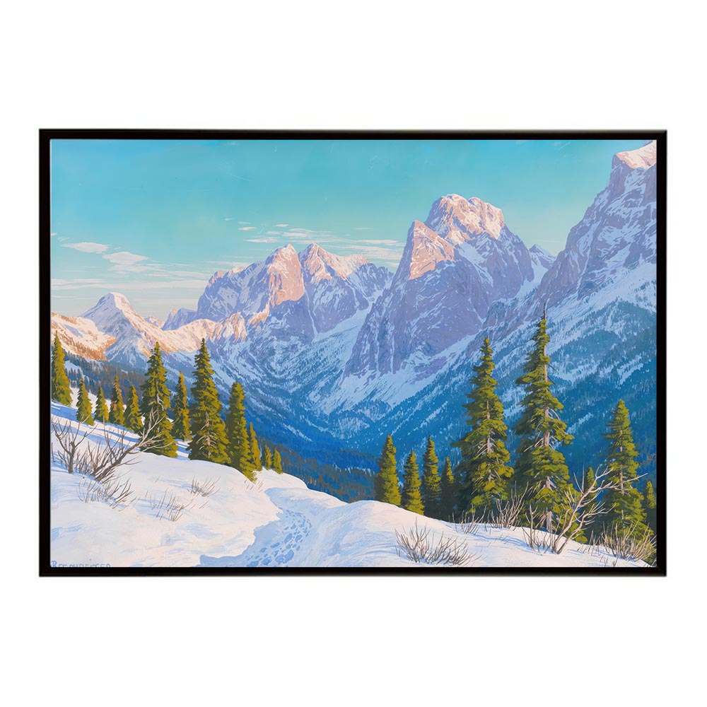 世界の古い絵画 レトロポスター デジタルリマスターBlick auf das Kaisertal インテリア a0 a1 a2 a3 a4 b4 b0 b1 b2 b3作品 油絵 水彩画 おしゃれ モダン シンプル お洒落【bn-poster-2854】