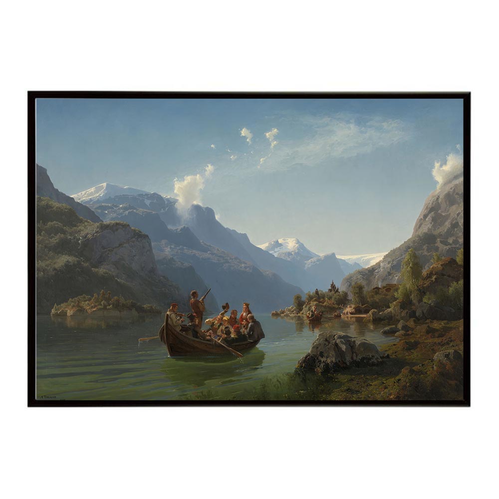 世界の古い絵画 レトロポスター デジタルリマスターBridal Procession on the Hardangerfjord インテリア a0 a1 a2 a3 a4 b4 b0 b1 b2 b3作品 油絵 水彩画 おしゃれ モダン シンプル お洒落【bn-poster-2921】