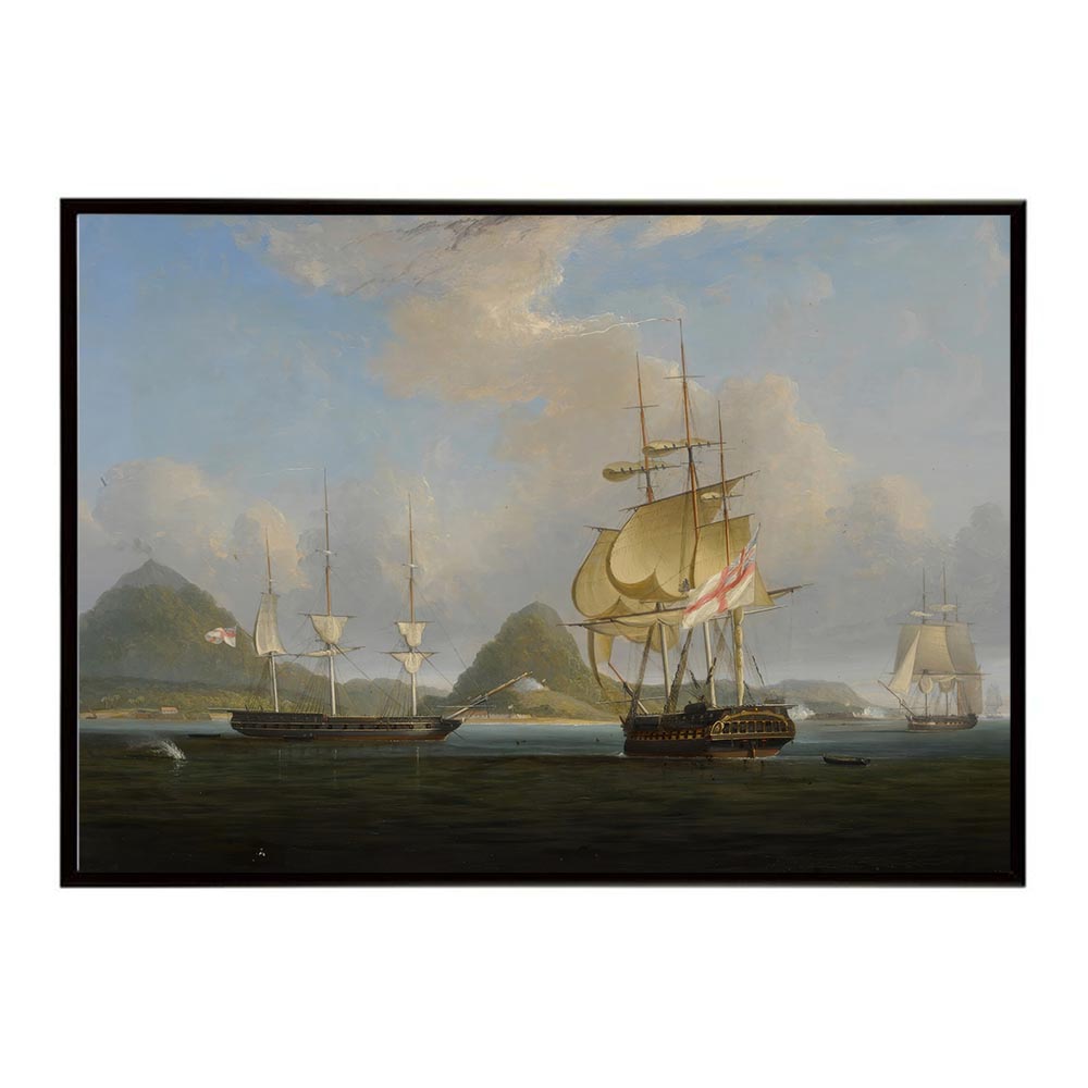 世界の古い絵画 レトロポスター デジタルリマスターCapture of the Banda Neira インテリア a0 a1 a2 a..