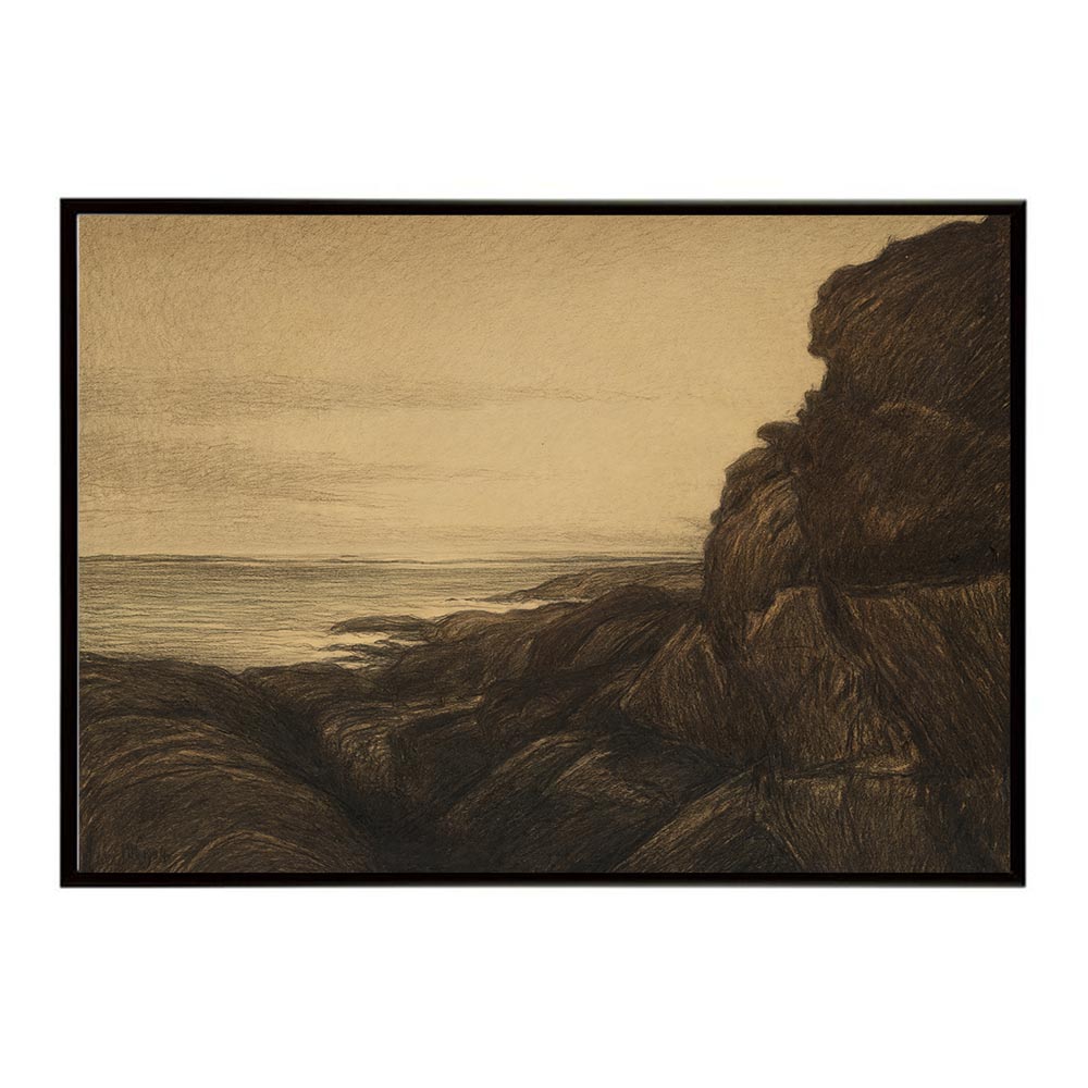 世界の古い絵画 レトロポスター デジタルリマスターCoastal Cliffs インテリア a0 a1 a2 a3 a4 b4 b0 b1 b2 b3作品 油絵 水彩画 おしゃれ モダン シンプル お洒落【bn-poster-3007】