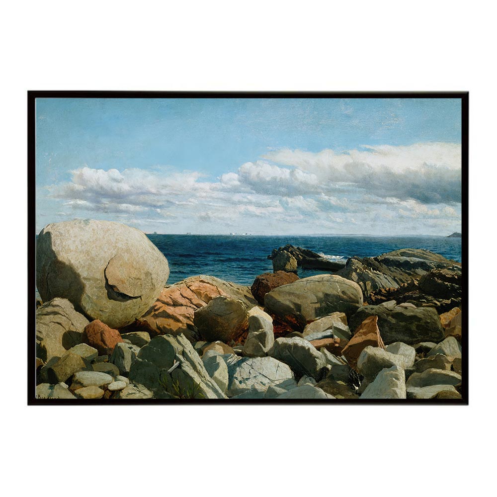 世界の古い絵画 レトロポスター デジタルリマスターCoastal Rocks Nahant; A Sketch インテリア a0 a1 a2 a3 a4 b4 b0 b1 b2 b3作品 油絵 水彩画 おしゃれ モダン シンプル お洒落【bn-poster-3009】