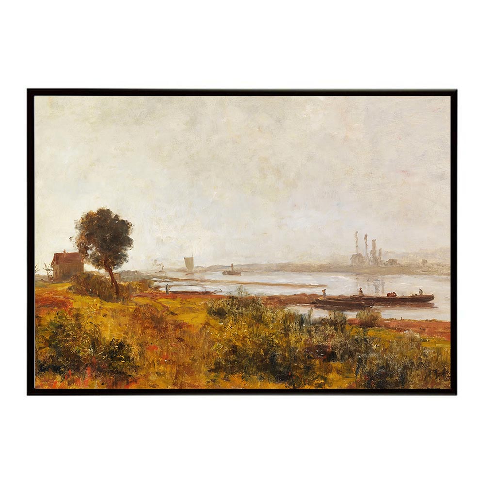 世界の古い絵画 レトロポスター デジタルリマスターFlusslandschaft in Mecklenburg インテリア a0 a1 a2 a3 a4 b4 b0 b1 b2 b3作品 油絵 水彩画 おしゃれ モダン シンプル お洒落【bn-poster-3234】