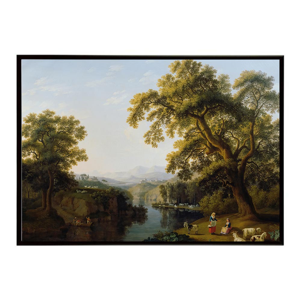 世界の古い絵画 レトロポスター デジタルリマスターFlusstal von Isernia bei Neapel インテリア a0 a1 a2 a3 a4 b4 b0 b1 b2 b3作品 油絵 水彩画 おしゃれ モダン シンプル お洒落【bn-poster-3235】