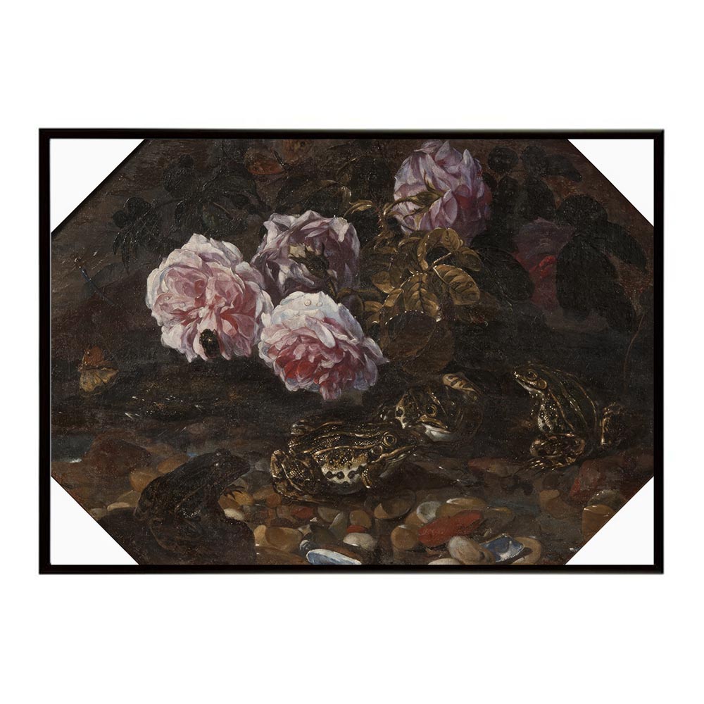 世界の古い絵画 レトロポスター デジタルリマスターFrogs Wild Roses Shells and Butterflies インテリア a0 a1 a2 a3 a4 b4 b0 b1 b2 b3作品 油絵 水彩画 おしゃれ モダン シンプル お洒落