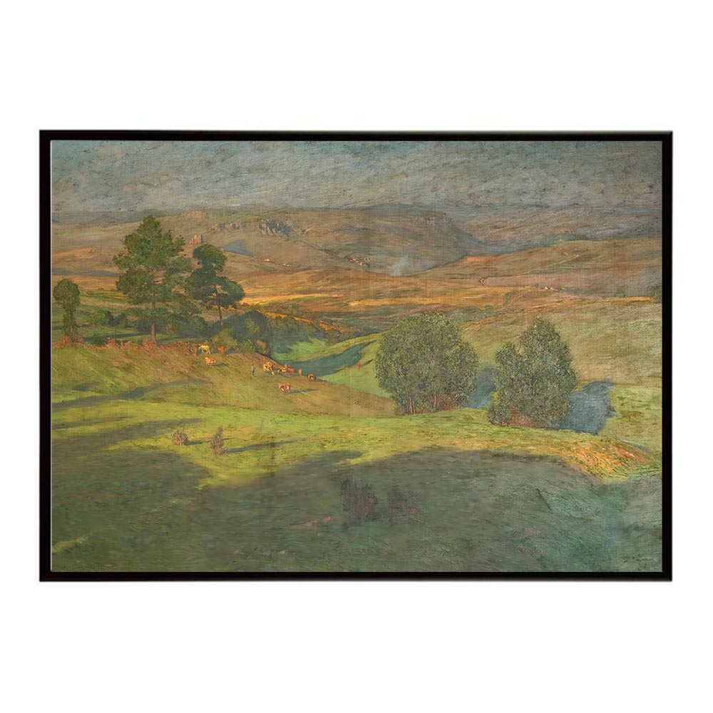 Rakuten - 世界の古い絵画 レトロポスター デジタルリマスターHighland landscape at sunset インテリア a0 a1 a2 a3 a4 b4 b0 b1 b2 b3作品 油絵 水彩画 おしゃれ モダン シンプル お洒落【bn-poster-3407】