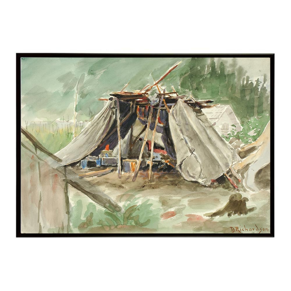 世界の古い絵画 レトロポスター デジタルリマスターIndian Camp Alaska インテリア a0 a1 a2 a3 a4 b4 b0 b1 b2 b3作品 油絵 水彩画 おしゃれ モダン シンプル お洒落【bn-poster-3480】