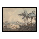 世界の古い絵画 レトロポスター デジタルリマスターLandscape Castle and Cattle インテリア a0 a1 a2 a3 a4 b4 b0 ...