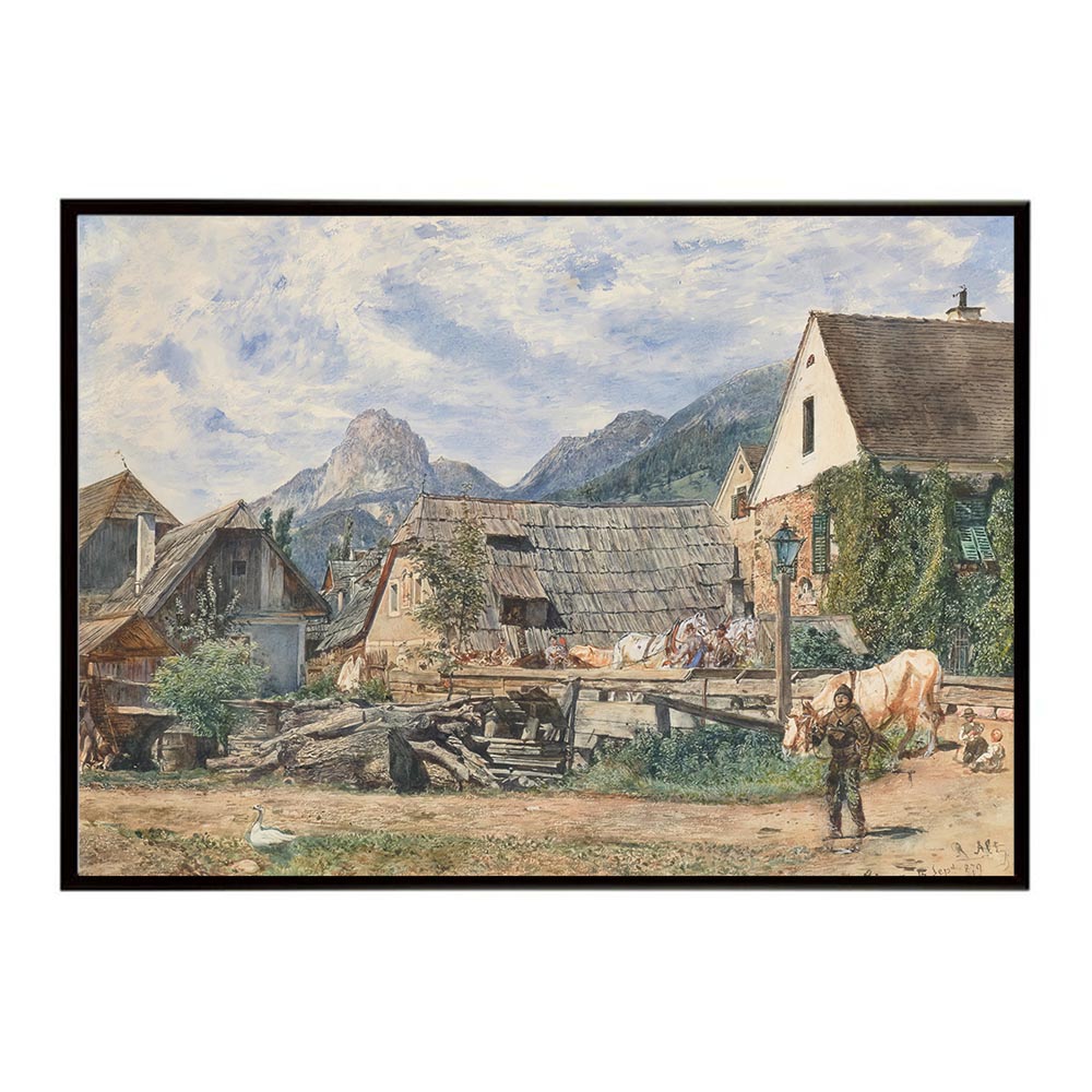 世界の古い絵画 レトロポスター デジタルリマスターLate Summer in Liezen インテリア a0 a1 a2 a3 a4 b4 b0 b1 b2 b3作品 油絵 水彩画 おしゃれ モダン シンプル お洒落【bn-poster-3699】