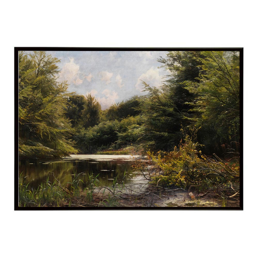 世界の古い絵画 レトロポスター デジタルリマスターLate summer at Waldteich インテリア a0 a1 a2 a3 a4 b4 b0 b1 b2 b3作品 油絵 水彩画 おしゃれ モダン シンプル お洒落【bn-poster-3700】