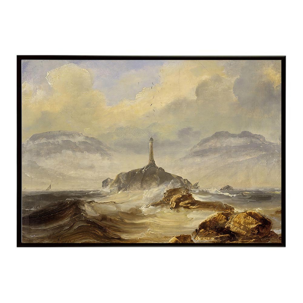 世界の古い絵画 レトロポスター デジタルリマスターLighthouse on the Norwegian Coast インテリア a0 a1 a2 a3 a4 b4 b0 b1 b2 b3作品 油絵 水彩画 おしゃれ モダン シンプル お洒落【bn-poster-3749】