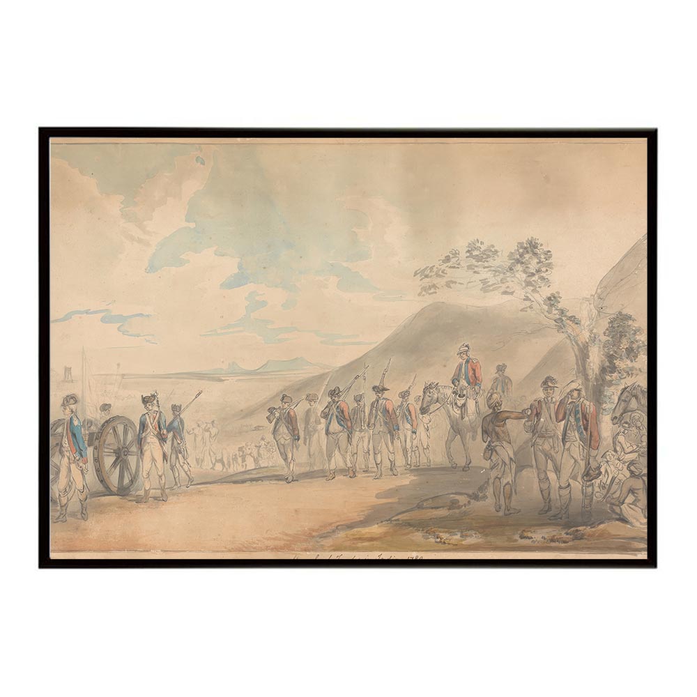 世界の古い絵画 レトロポスター デジタルリマスターMarch of Troops in India インテリア a0 a1 a2 a3 ..