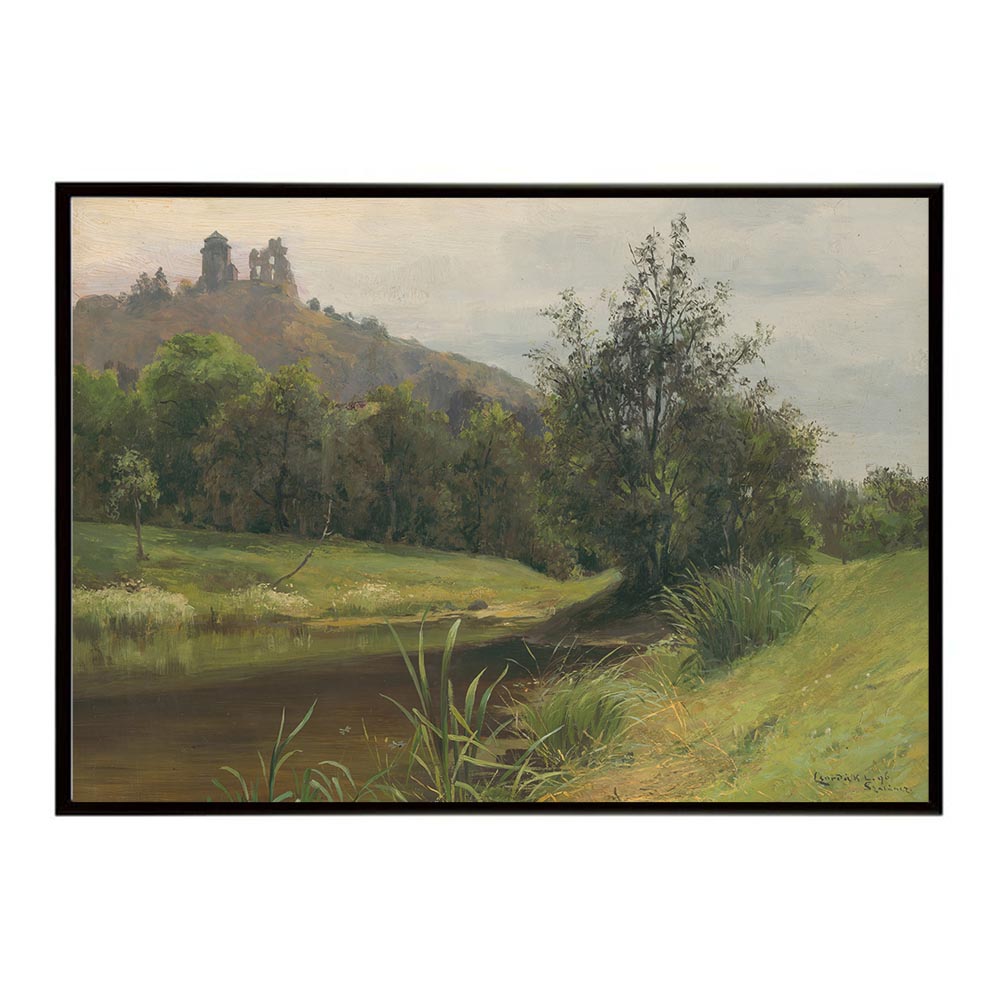 Rakuten - 世界の古い絵画 レトロポスター デジタルリマスターMo?arina pod Slaneckym hradom インテリア a0 a1 a2 a3 a4 b4 b0 b1 b2 b3作品 油絵 水彩画 おしゃれ モダン シンプル お洒落【bn-poster-3903】
